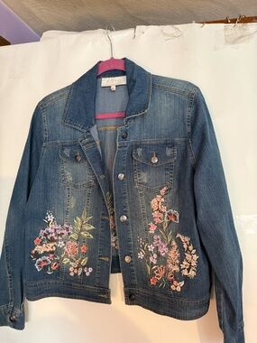 La Bellum Hillary Scott Embroidered Jean Jacket